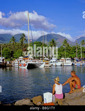 2002 Porto Lahaina Maui Hawaii USA Foto Stock