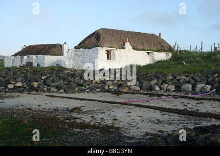 Berneray Ostello della gioventù Isle of Berneray Ebridi Esterne della Scozia Giugno 2007 Foto Stock