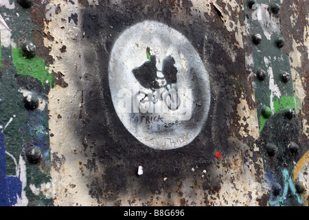 Graffiti street art, Brick Lane, East London Foto Stock