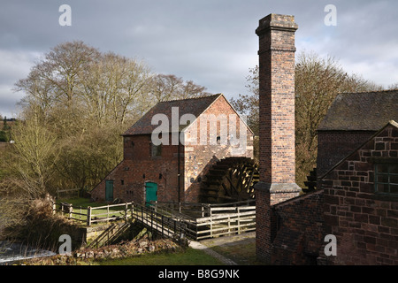 Cheddleton Flint Mill, vicino a Leek, Staffordshire, Inghilterra Foto Stock