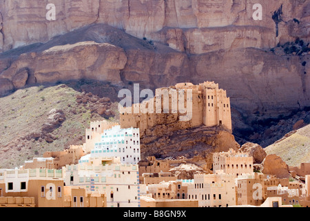 Villaggio di wadi do'an yemen Foto Stock