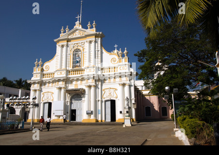 India Pondicherry chiesa di Nostra Signora dell Immacolata Concezione 1781 esterno Foto Stock