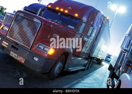 Arresto del carrello in po' America, Wyoming USA Foto Stock