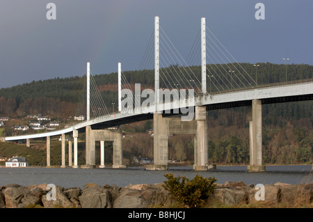 Il Kessock ponte attraversa il Beauly Firth, un ingresso del Moray Firth, da Inverness a nord Kessock in Scozia Foto Stock