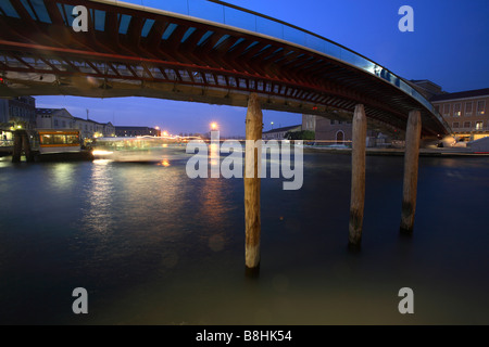 Calatrava il ponte sul Canal Grande di Venezia, Italia Foto Stock