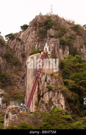 Samseon scalinata, Daedunsan Parco Provinciale, Corea del Sud Foto Stock