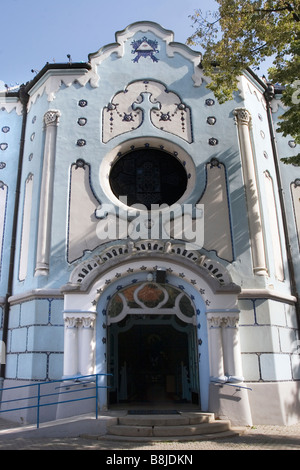 Blue chiesa di St Elizabeth, Bratislava Foto Stock