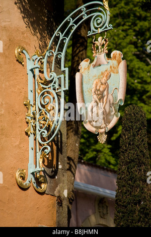 Hercules Hall nel Italianamente villaggio di Portmeirion in Snowdonia, il Galles del Nord Foto Stock