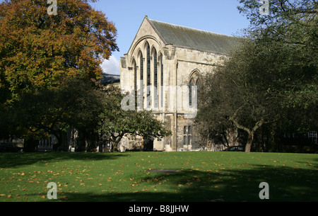 Città di York, Inghilterra. Il primo arcivescovo di York cappella privata è ora home al Minster gli archivi e la biblioteca della cattedrale. Foto Stock