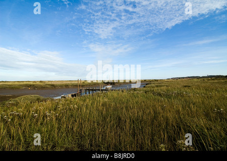 Pomeriggio autunnale a Morston Quay North Norfolk Foto Stock