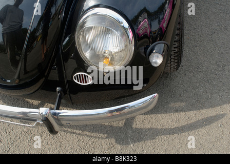 1954 Volkswagen maggiolino ovale paraurti vento dettaglio Foto Stock