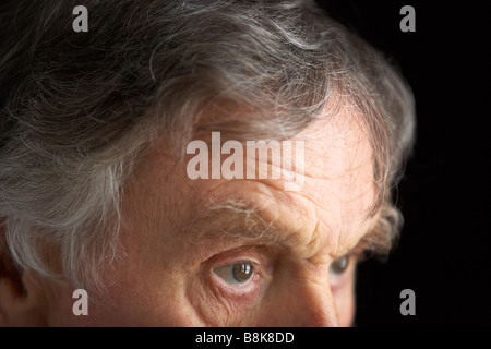 Close-up di uomo senior Foto Stock