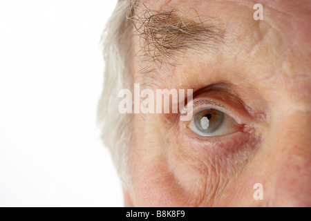 Close-up di uomo senior Foto Stock