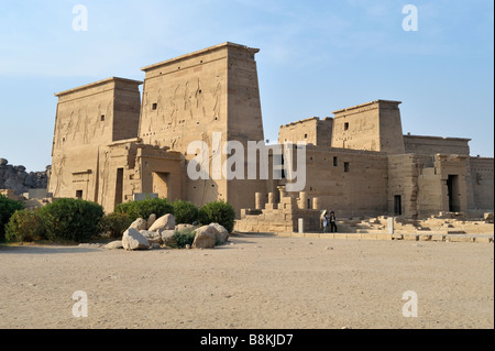 Tempio di Iside, nuova isola di Philae, Aswan, Egitto 081121 33319 Foto Stock