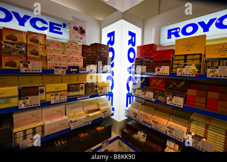 Royce negozio di cioccolato all'Aeroporto di Chitose, Hokkaido, Giappone, Asia Foto Stock