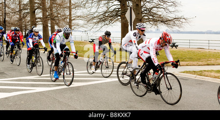 Gara ciclistica - Washington DC, Stati Uniti d'America Foto Stock