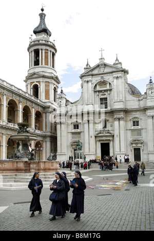 Basilica della Santa Casa di Loreto, Marche, Italia Foto Stock