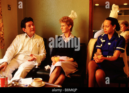 Whipps Cross Hospital di Londra 1988 infermieri chat nella mensa per il personale Foto Stock