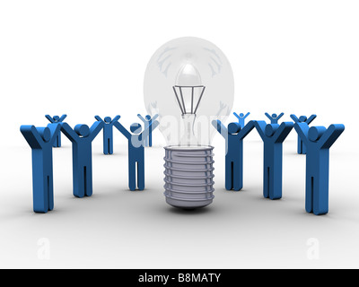 La condivisione di un'idea vincente Foto Stock
