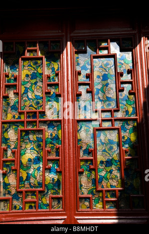 Una bellissima finestra cinese. Foto Stock