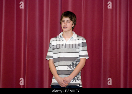 Nord America Canada Ontario ragazzo adolescente discorso Foto Stock