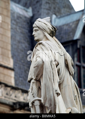 La statua di Jacques Coeur, Bourges, Francia. Foto Stock