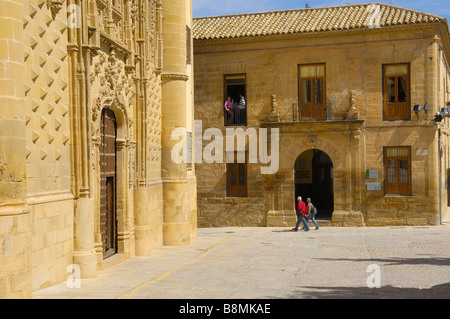 Palazzo Jabalquinto xvi secolo Baeza Jaén provincia Andalusia Spagna Foto Stock