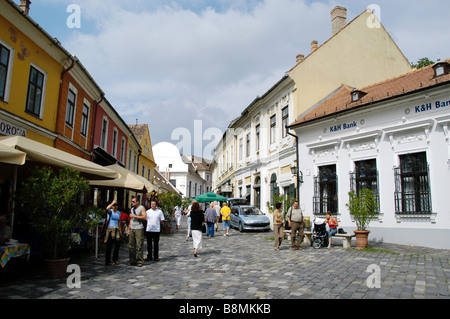 Ungheria Szentendre, Fõ tér (la piazza principale ) Foto Stock