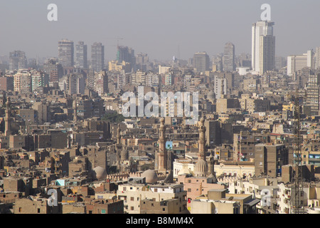 Il Cairo, Egitto. Una vista della città dalla cittadella. 2009. Foto Stock