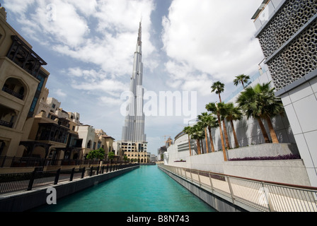 Burj Dubai - mondi grattacielo più alto Foto Stock