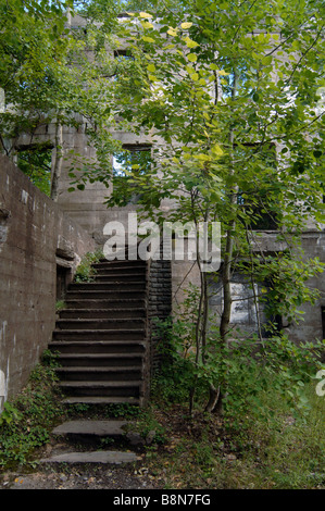 Rovine del si affacciano hotel di montagna vicino a Woodstock, NY nella Hudson Valley Foto Stock