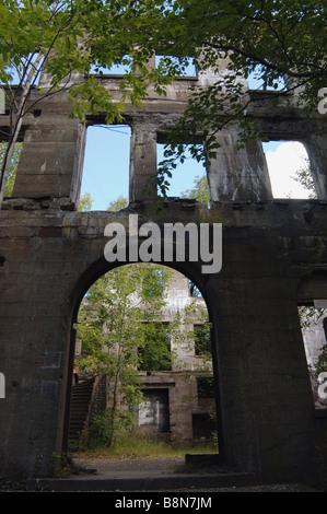 Rovine del si affacciano hotel di montagna vicino a Woodstock, NY nella Hudson Valley Foto Stock