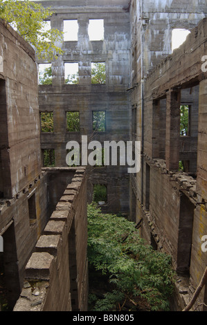 Rovine del si affacciano hotel di montagna vicino a Woodstock, NY nella Hudson Valley Foto Stock