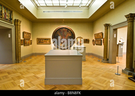 Gallery visualizzazione di una raccolta di dipinti classici, Metropolitan Museum of Art Foto Stock