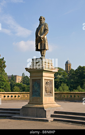 Statua di Tito sale Saltaire Bradford Regno Unito Foto Stock