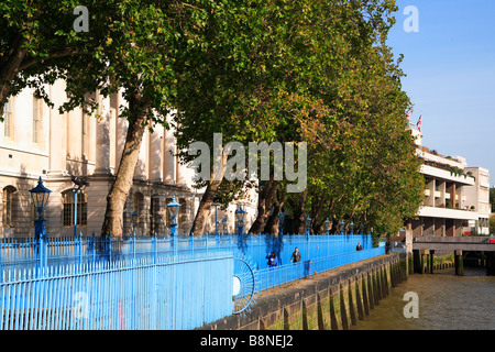 Custom House Embankment City of London Foto Stock