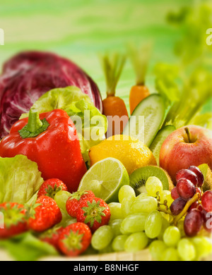 La frutta e la verdura fresca Foto Stock