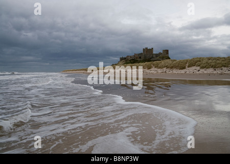 Il castello di Bamburgh, Northumberland Foto Stock