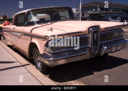 La storica Route 66 in Saligman Arizona Foto Stock