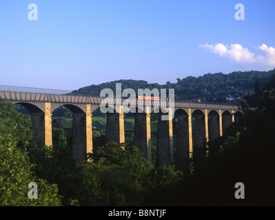 Acquedotto Pontcysyllte Trevor nelle vicinanze del Llangollen Denbighshire North Wales UK Foto Stock