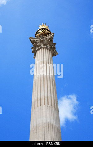 Monumento di colonna Paternoster square City of London Inghilterra England Foto Stock