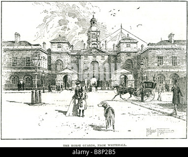 Horse Guards whitehall 1876 Palladiano Londra Inghilterra William Kent Foto Stock
