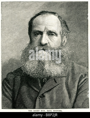 Earl John Poyntz Spencer 1835 1910 liberale britannico politico del partito Foto Stock