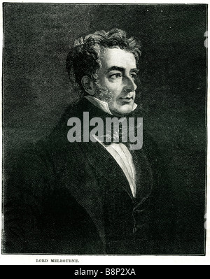 William Agnello 2a Viscount Melbourne 1779 1848 British statista Whig Foto Stock