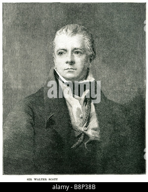 Sir Walter Scott 1Baronet 15 1832 prolifico scozzese romanziere storico poeta carriera internazionale Foto Stock