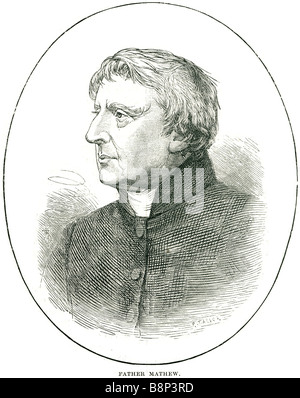 Padre Mathew Theobald 1790-1856 colpite dalla carestia poveri Foto Stock