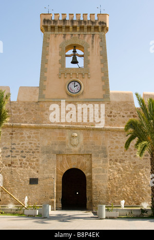Ingresso alla fortezza Fort Castello di Santa Pola Spagna Foto Stock