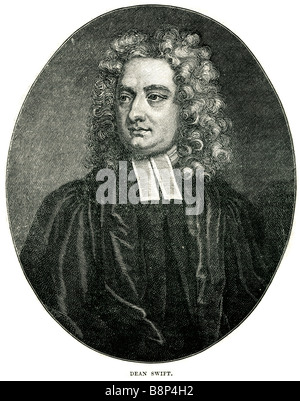 Dean Swift Jonathan 30 Novembre 1667 - 19 ottobre 1745 satiro anglo-irlandese saggista scrittore di pamphlet politici conservatori Whigs Foto Stock