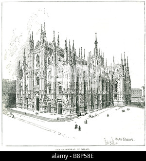 Duomo di Milano Lombardia Italia settentrionale Arcivescovo Cardinale Dionigi Tettamanzi Napoleone Bonaparte Foto Stock