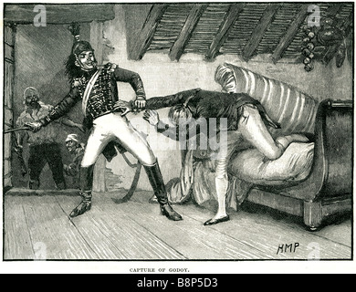 Cattura di Manuel de Godoy y Álvarez de Faria 12 Maggio 1767 7 ottobre 1851 Primo Ministro Spagna Foto Stock